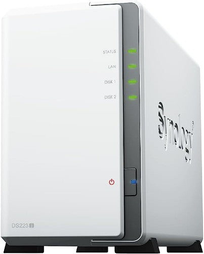 Synology DiskStation DS223J NAS/storage server Desktop Realtek RTD1619B 1 GB DDR4 DiskStation Manager White