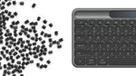 Logitech Signature Slim Solar+ K980 keyboard Universal RF Wireless + Bluetooth QWERTY English Graphite