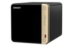 QNAP TS-464 NAS Tower Intel® Celeron® N5095 8 GB DDR4 16 TB HDD QNAP Turbo System Black, Gold