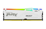 Kingston Technology FURY Beast 32GB 6000MT/s DDR5 CL36 DIMM (Kit of 2) White RGB EXPO
