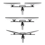 StarTech.com Desk Mount Dual Monitor Arm with Crossbar, Up To 27" Displays, VESA 75x75/100x100, Max 33lb/15kg, C-Clamp, Fully Articulating, Mechanical Spring, TAA