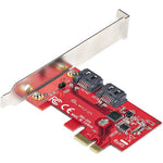 StarTech.com SATA PCIe Card - 2 Port PCIe SATA Expansion Card - 6Gbps - Full/Low Profile - PCI Express to SATA Adapter/Controller - ASM1061 Non-Raid - PCIe to SATA Converter