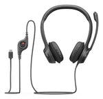 Logitech H390 Headset Wired Head-band Calls/Music USB Type-C Black
