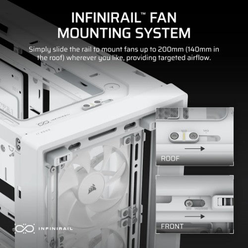 Corsair FRAME 4000D WOOD RS Midi Tower Wood, White