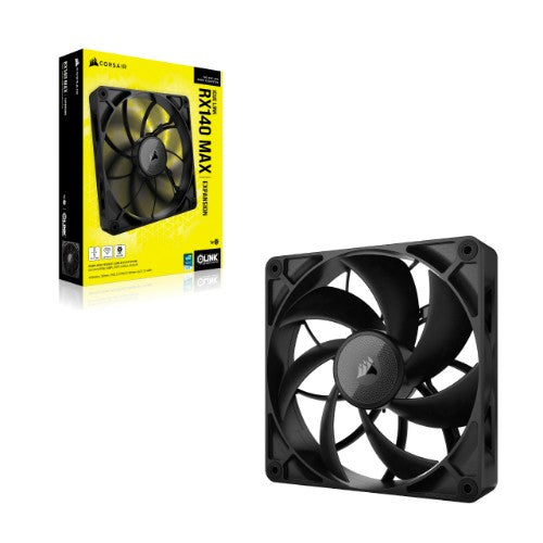 Corsair iCUE LINK RX140 MAX Computer case Fan 14 cm Black 1 pc(s)
