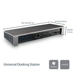 StarTech.com Thunderbolt 3 Dock - Dual Monitor 4K 60Hz TB3 Laptop Docking Station with DisplayPort - 85W Power Delivery Charging - 6-Port USB 3.0 Hub, SD 4.0, GbE, Audio - Windows & Mac