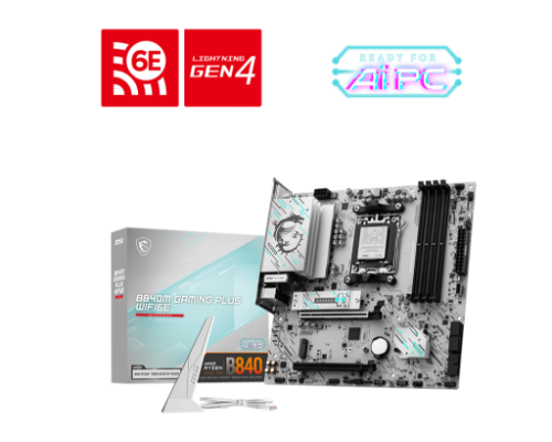 MSI B840M GAMING PLUS WIFI6E motherboard AMD B840 Socket AM5 micro ATX