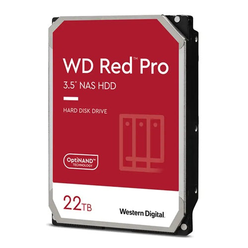 Western Digital Red Pro internal hard drive 22 TB 7200 RPM 512 MB 3.5" Serial ATA III