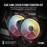 Corsair iCUE LINK LX140-R RGB Computer case Fan 14 cm Black 2 pc(s)