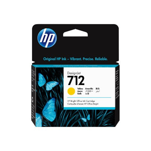 HP 712 29-ml Yellow DesignJet Ink Cartridge