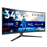 Philips Evnia 34M2C6500/75 computer monitor 86.4 cm (34") 3440 x 1440 pixels Wide Quad HD QD-OLED Grey