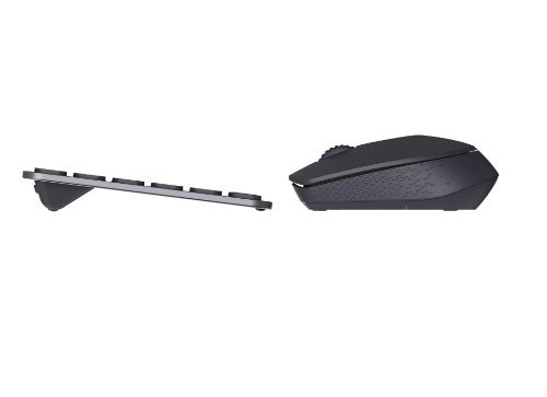 Rapoo 9010M keyboard Mouse included Office RF Wireless + Bluetooth QWERTZ Black
