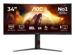 AOC G4 CU34G4 computer monitor 86.4 cm (34") 3440 x 1440 pixels Wide Quad HD LED Black, Red