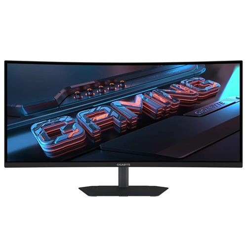 GIGABYTE G34WQC2 34” WQHD Curved Gaming Monitor - 3440 x 1440, 1500R, 200Hz, 1ms, 450 cd/m2, AMD FreeSync Premium, DisplayHDR 400, HDMI 2.0, Displayport 1.4