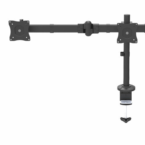 StarTech.com Desk Mount Triple Monitor Arm - Ergonomic VESA 3 Monitor Mount up to 27" - Articulating & Height Adjustable Pole Mount - Tilt/Swivel/Rotate LCD/LED Screen - Desk Clamp/Grommet