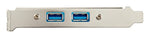 StarTech.com 2 Port USB 3.0 A Female Slot Plate Adapter