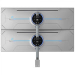 Atdec AWMS-2-BT75-FS-S monitor mount / stand 144.8 cm (57") Desk Silver