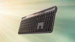 Logitech Signature Slim Solar+ K980 keyboard Universal RF Wireless + Bluetooth QWERTY English Graphite