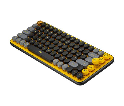 Logitech 920-010577 keyboard Universal Bluetooth English Black, Grey, Yellow