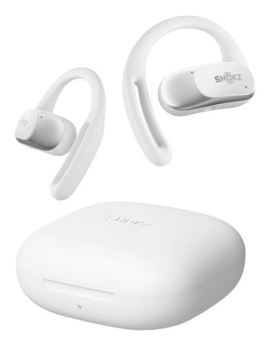 SHOKZ OpenFit Air, weiss Headset Wireless Ear-hook Calls/Music/Sport/Everyday Bluetooth White