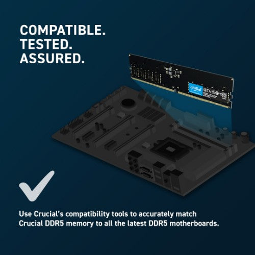 Crucial CT8G56C46U5 memory module 8 GB 1 x 8 GB DDR5 288-pin DIMM ECC