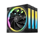 DeepCool FL12R-3 IN 1 Computer case Fan 12 cm Black 3 pc(s)