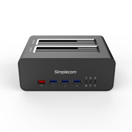 Simplecom SD352 storage drive docking station USB 3.2 Gen 1 (3.1 Gen 1) Type-A Black