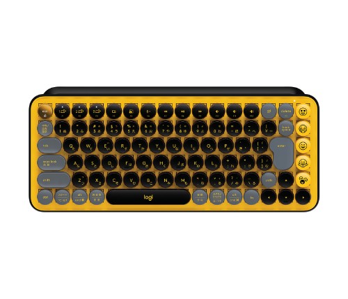 Logitech 920-010577 keyboard Universal Bluetooth English Black, Grey, Yellow