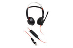 HP Poly Blackwire 5220 Stereo USB-C Headset +3.5mm Plug +USB-C/A Adapter