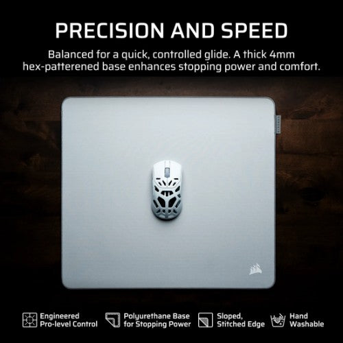Corsair MM PRO Control Medium Esports-Tuned Cloth Mouse Pad - Gray