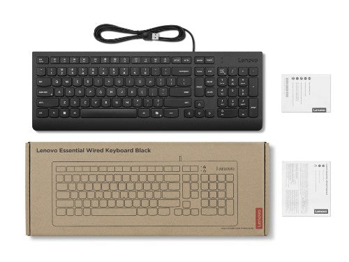 Lenovo 4Y41R64633 keyboard Home/Office USB US English Black