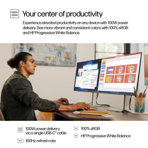 HP Series 5 Pro 27 inch QHD USB-C Monitor - 527pu