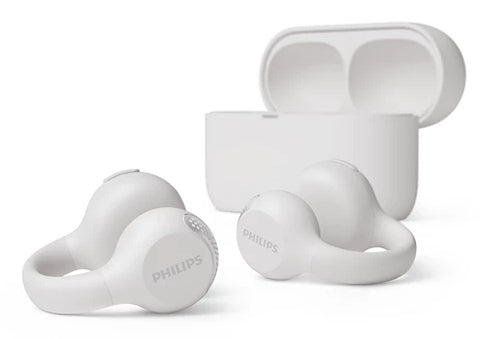 Philips 2000 series TAQ2000WT Headset True Wireless Stereo (TWS) Ear-clip-on, Open-ear Calls/Music Bluetooth White