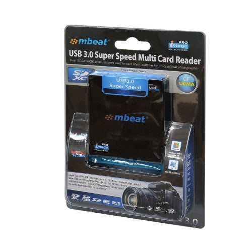 MBeat USB-MCR168 card reader USB 3.2 Gen 1 (3.1 Gen 1) Type-A Black