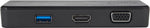 Targus DSU100US notebook dock/port replicator Docking Black