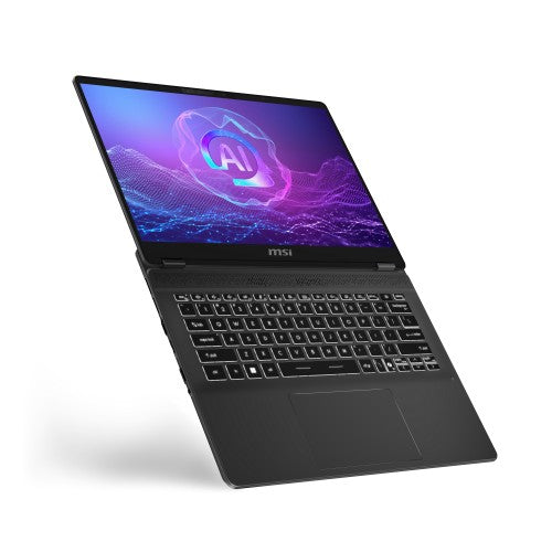 MSI Prestige 14 AI+ Evo C2VMG-047AU Copilot+ PC Intel Core Ultra 5 226V Laptop 35.6 cm (14") Full HD+ 16 GB LPDDR5x-SDRAM 512 GB SSD Wi-Fi 7 (802.11be) Windows 11 Pro Grey