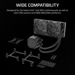 Corsair Nautilus 240 RS Motherboard All-in-one liquid cooler Black