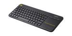 Logitech 920-007165 keyboard TV RF Wireless English Black