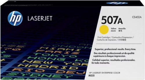 HP 507A Yellow Original LaserJet Toner Cartridge