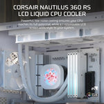 Corsair Nautilus 360 RS Processor All-in-one liquid cooler 12 cm White