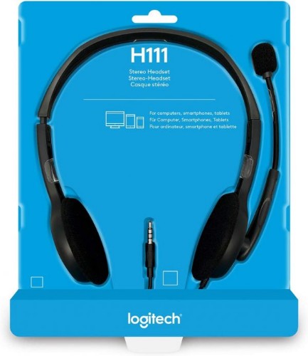 Logitech 981-000612 headphones/headset Wired Head-band Office/Call center Black