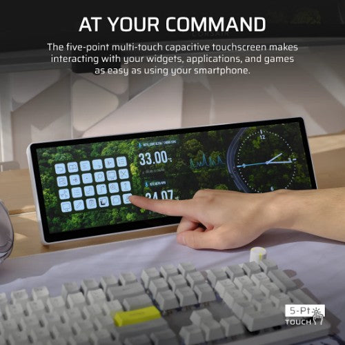 Corsair XENEON EDGE computer monitor 36.8 cm (14.5") 2560 x 720 pixels LCD Touchscreen White