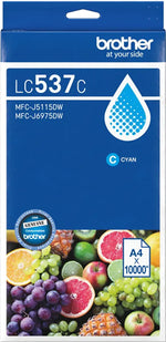 Brother LC537C ink cartridge 1 pc(s) Original Ultra High Yield Cyan