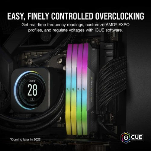 Corsair Vengeance RGB CMH16GX5M2B5200Z40 memory module 16 GB 2 x 8 GB DDR5 5200 MT/s 288-pin DIMM