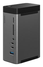 Belkin INC020AUSGY laptop dock/port replicator Wired USB 3.2 Gen 2 (3.1 Gen 2) Type-C Black, Grey