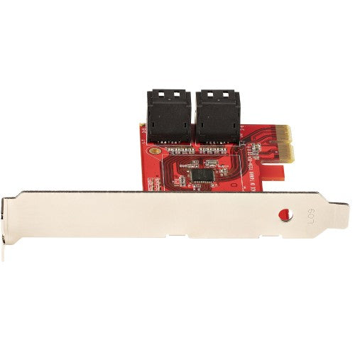 StarTech.com SATA PCIe Card - 4 Port PCIe SATA Expansion Card - 6Gbps - Low Profile Bracket - Stacked SATA Connectors - ASM1164 Non-Raid - PCI Express to SATA Converter