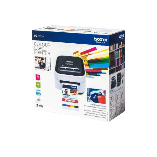 Brother VC-500W label printer ZINK (Zero-Ink) Colour 313 x 313 DPI 8 mm/sec CZ Wi-Fi