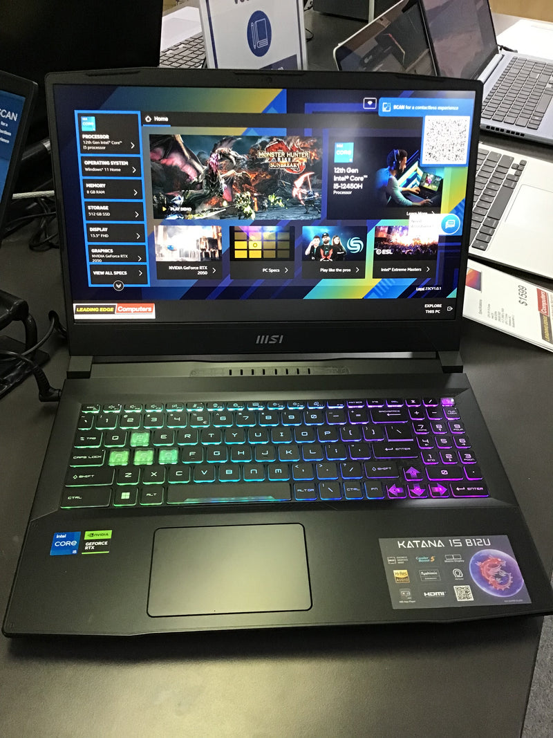MSI Gaming Laptop with RTX 2050