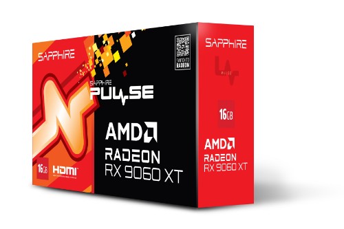 Sapphire PULSE AMD Radeon RX 9060 XT 16GB GPU GDDR6