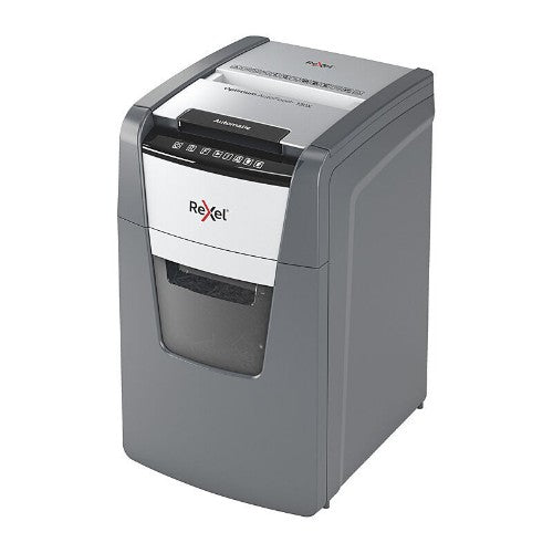 Rexel Optimum AutoFeed+ 150X paper shredder Cross shredding 55 dB 22 cm Black, Silver
